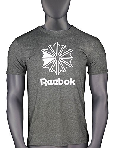 Reebok Short Sleeve 60/40 Classic Dark Grey Heathered Unisex T-Shirt