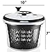 Fullstar Large Salad Spinner – Lettuce, Fruit & Vegetable Washer and Dryer – 6.3 Quart, Black