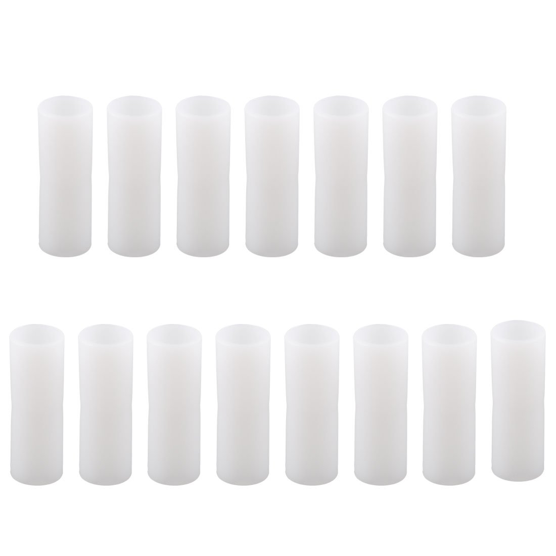 Sourcingmap Shoe Rack Accessories Connectors, 16mm Inner Diameter for Repair Assembled Wardrobe Straight Pipe Tube Connector, Replacement of Parts 15 Pcs