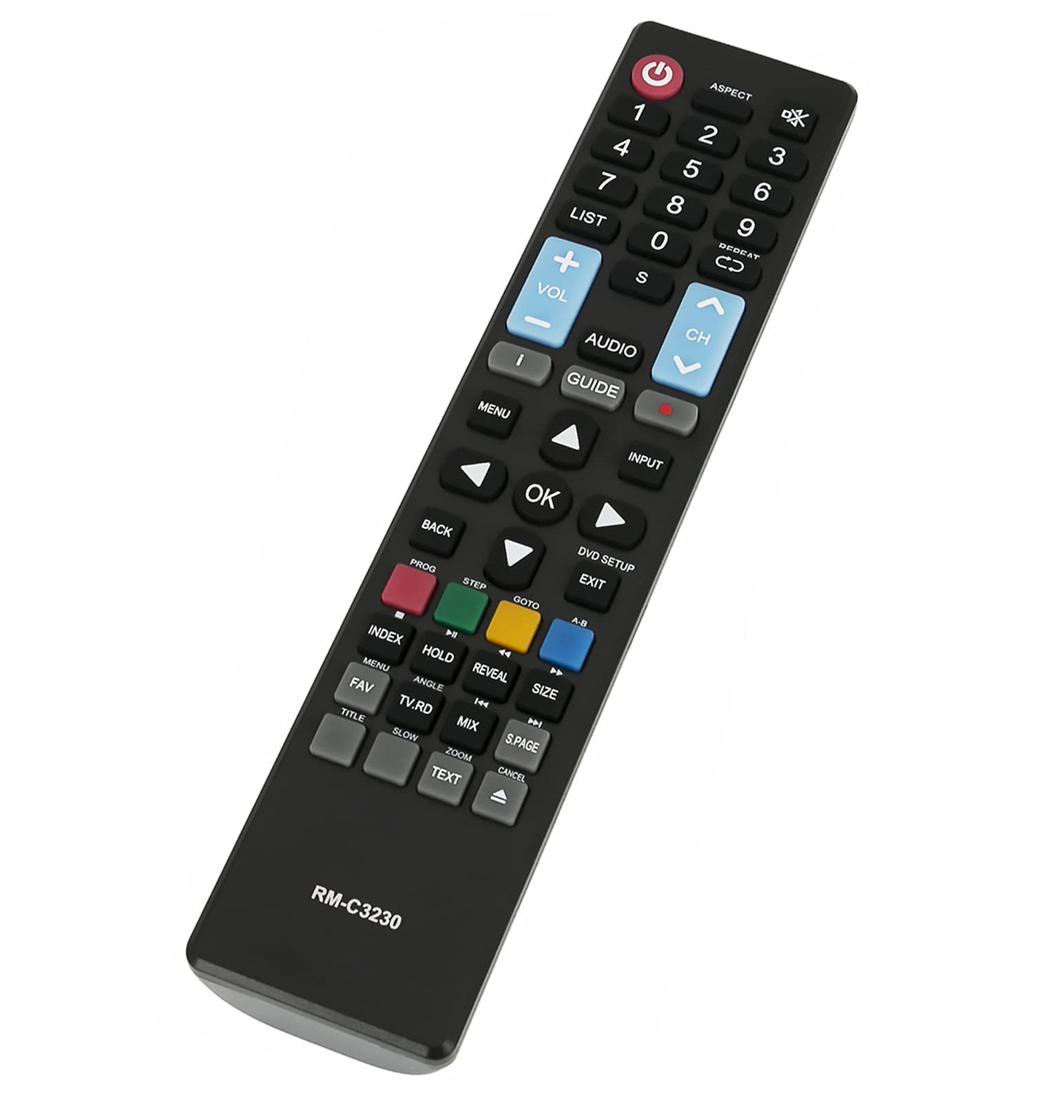 VINABTY Replacement Remote Control Fit for JVC LED TV LT-32C360 LT-32C365 LT-32C480 LT-32C485 LT-39C460 Remote RM-C3230