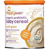 Happy Baby Organic Probiotic Baby Cereal: Multi-Grain 7 oz (198 g) (Pack of 2) (2 pack)
