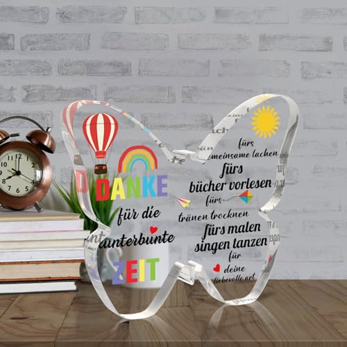 Blumuze Farewell Gift Educator Teacher, Butterfly Acrylic Decorative Sign Thank You Teacher Gifts for Farewell, Thank You Teacher, Christmas Gifts for Teacher