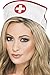 Smiffys Nurse's Hat, White, Fabric with Elastic