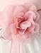 NNJXD Girl Tutu Flower Petals Bow Bridal Dress for Toddler Girl Size 6-7 Years Big Pink