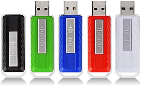 TOPSELL 5pcs 16GB USB Flash Drives Memory Stick USB Jump Drive Thumb Drive (5 Mixed Colors: Black, Blue, Green, Red, White)