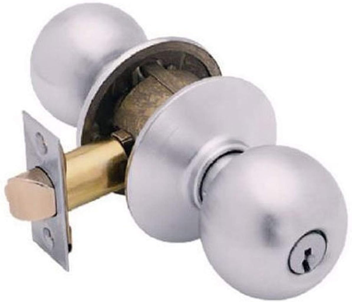 Schlage F51AORB626 Orbit Keyed Entry Panic Proof Door Knob Set Amazon