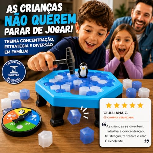 Quebra Gelo Do Pinguim Numa Fria Jogo De Mesa Brinquedo Educativo Game