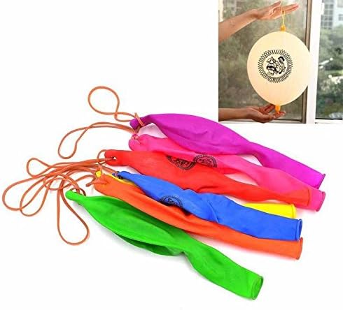 SHATCHI 5pcs-100pcs Large Punch Balloons with Elastic Multi Coloured Loot Bag Party Gifts Stocking Fillers Pinata Toys Wholesale Bulk Buy - Image 3
