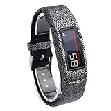 Moretek Replacement Band for Garmin Vivofit 2 with Clasps Bracelet Straps (Yun)