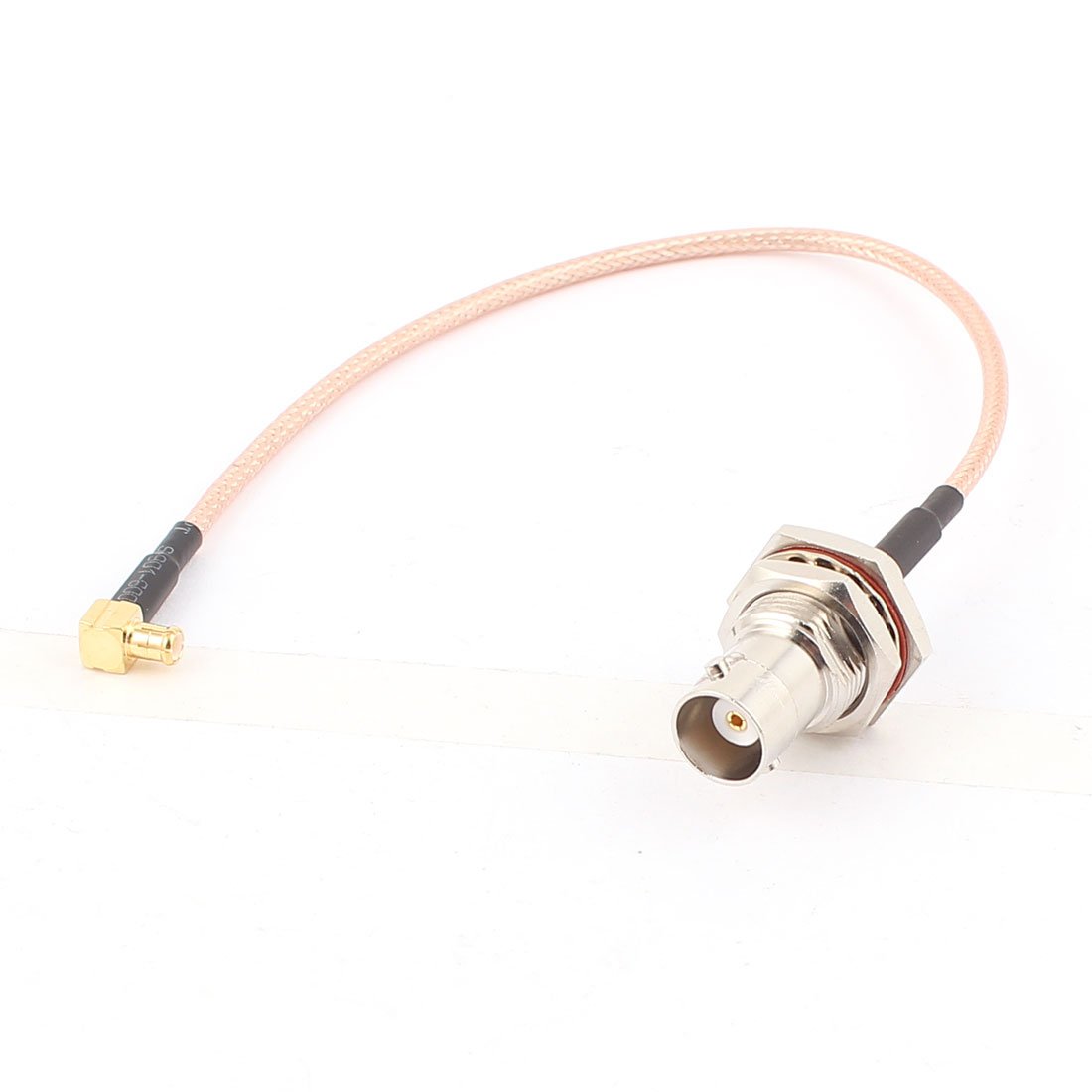 sourcing map BNC Female to MCX Male Right Angle Adapter RG316 Coaxial Cable 20cm