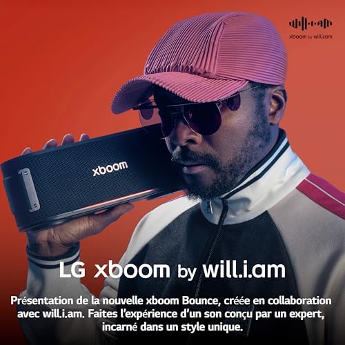 xboom Bounce, Enceinte Bluetooth sans Fil, Mini Enceinte Bluetooth, Étanchéité IP67, Autonomie de 30h,Compatible avec (Google, Siri, Alexa)