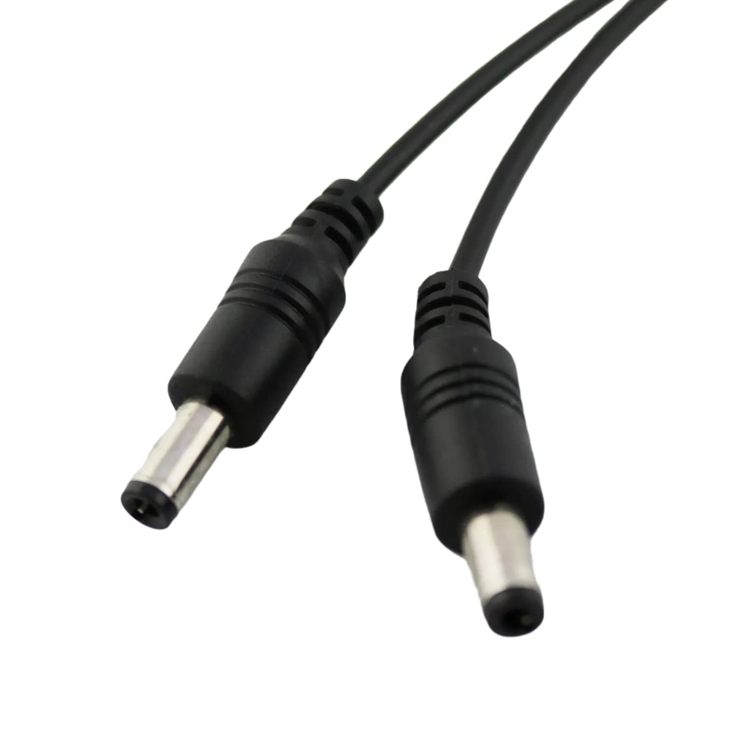 2pcs CCTV DC Power Splitter Cable 5.5mm x 2.5mm Female Jack to 2 Male Splitter Connector Cable 5.5mm x 2.5mm Adapter for LED Strip Surveillance Camera Security Camera