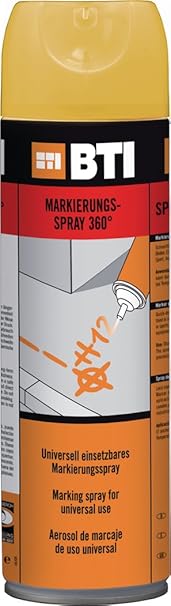 Markierungsspray 360° 500ml verschiedene Farben (Gelb)