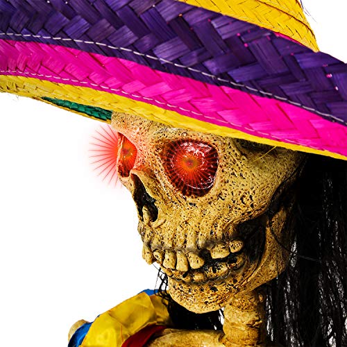 image for Halloween Haunters Life-Size Animated Spanish Moving Dancing Lady Day 