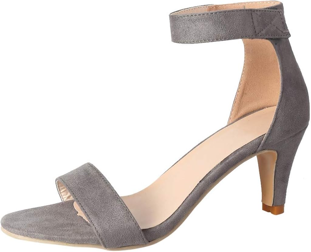 Amazon.com | SENDRY Women's Thin High Heels Sandals Summer Ankle Strap Ladies Pumps Roman Shoes 