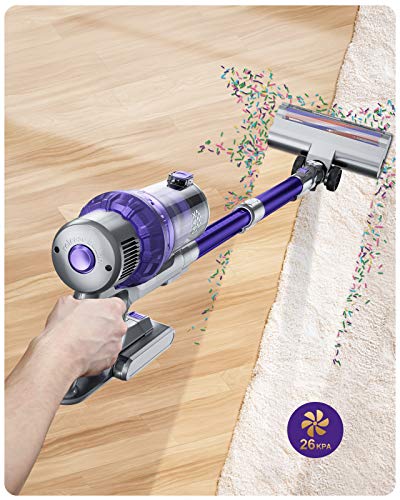 Laresar Cordless Vacuum Cleaner,26KPA Powerful Stick Vacuum with Detachable Battery,Lightweight Handheld Vacuum for… - Image 4