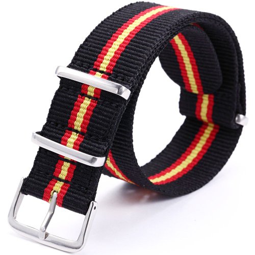 AMPM24 Casual STRIPPED Nylon Sport Watch Band Straps 20mm Import It All