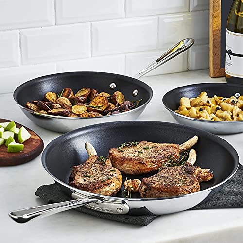 AllClad D3 3Ply Stainless Steel Nonstick Fry Pan 10 Inch Induction