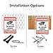 HISVISION Video Surveillance Sign 4-Pack, No Trespassing Metal Reflective Warning Sign, UV Protected & Waterproof, 10