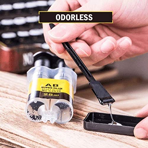 MIS1950s Industrial High Viscosity Glue Ideal Heavy-Duty Adhesive for DIY Finish and Repair Jobs,100% Waterproof and Weather-Resistant (Black)