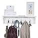 brightmaison Mante Entryway Organizer with Key Holder and Coat Rack, 6 Hooks for Hanging Face Masks, 30