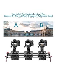 Neewer - Barra deslizante para cámara de fotos (fibra de carbono)