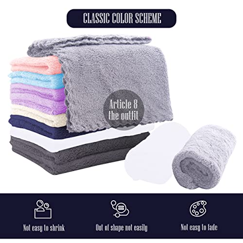 Super Soft Burp Cloths 8 Pack Thick Extra Absorbent Perfect Size