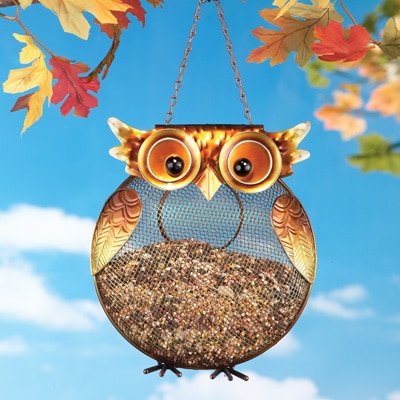 Animal Shaped Mesh Bird Feeder Whimsical Hanging Birdfeeder Garden