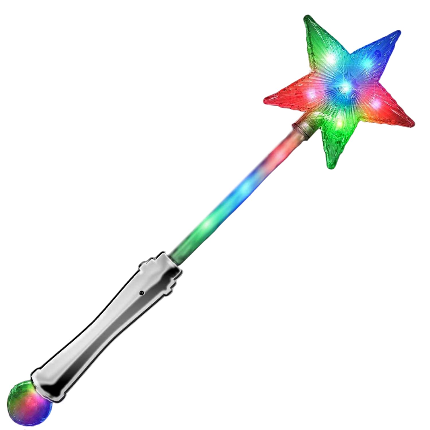 The Glowhouse Light Up LED Premium Flashing Star Wand