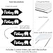 Big Dot of Happiness Black Wedding Parking Signs - Wedding Sign Arrow - Double Sided Directional Yard Signs - Set of 2 Parking Signs