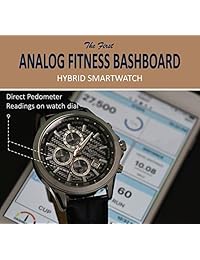 NYSW   World's 1st Hybrid Smartwatch for Men with Perpetual Calendar. This Luxury Fitness Tracker with Direct Steps Reading on Dial Advanced Discreet Haptic Vibration Notification SH 01 W