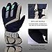 Children Ski Waterproof Gloves Winter Warm Outdoor Riding Thickening Gloves YR.Lover, Navy Blue, One Size