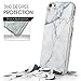VAKO iphone 5s Case, Fabulous Marble pattern Soft TPU Cover for iphone5/5s/5SE (White)