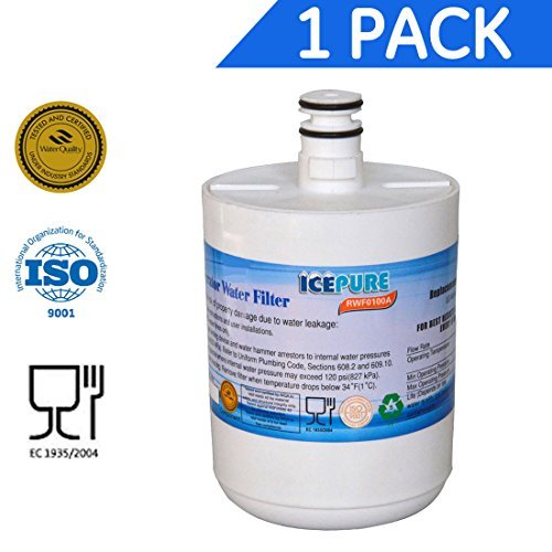 IcePure RFC0100A Best Premium Replacement Refrigerator Water Filter Cartridge LG 5231JA2002A LT500P Water Sentinel WSL 1