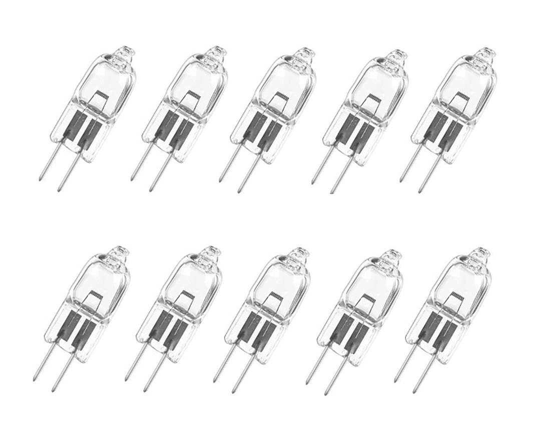 Photo 1 of 10x G4 6V 10W/20W Halogen Light Bulbs 6 Volt 10/20 Watt Dimmable 2700K for Landscape/Desk Lamp (20, watts)