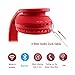 Mokata Headphones Kids Bluetooth 5.4 Wireless Play Time 68H Safe Volume Limit 85/94dB Over-Ear Foldable Headset,Fast Charging,with Aux Cord Built-in Mic for Toddler Child Pad Study Tablet Red
