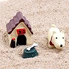 Miniature Garden Decor - 3 Pieces Set Cute Resin Dog World Ornaments Accessory Resin Craft Figurines & Miniatures for Home Garden Decoration- Miniature Fairy Garden Décor