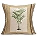 Aremetop Summer Tropical Throw Pillow Covers 18’’x18’’ Set of 4 Coconut Palm Tree Green Leaf Cotton Linen Decorative Couch Cushion Cover Throw Pillow Case Home Sofa Bedding Decorative