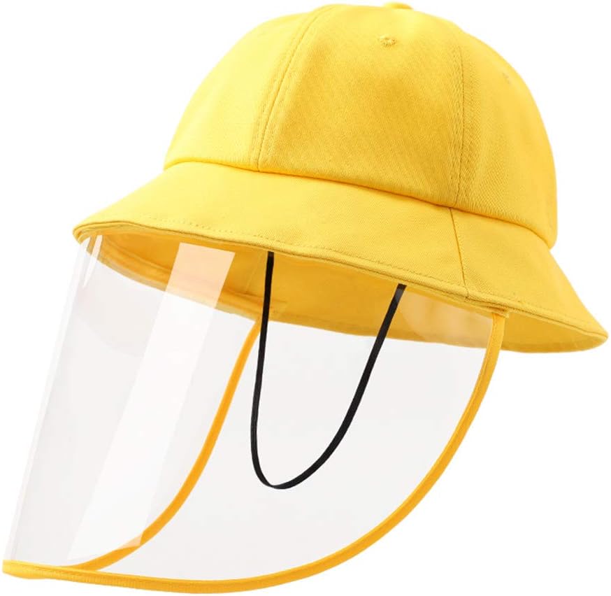 Windproof Dustproof Hat Full Face Cap Removable Face Shield Fisherman Hat, Adult Kids Face Shield Removable for Men and Women