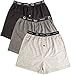 Noble Mount Mens Knit Boxers 3-Pack (95% Cotton 5% Spandex)