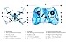 Virhuck T915 Toy for Kid Mini RC Drone 2.4 GHz 4 CH 6 Axis Gyro System LED Lights Headless / Inverted Flight / One Key Return Mode Quadcopter Camouflage (Blue)
