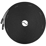 LyxPro Balanced XLR Cable 100 ft Premium Series Professional Microphone Cable, Powered Speakers and Other Pro Devices Cable, Black