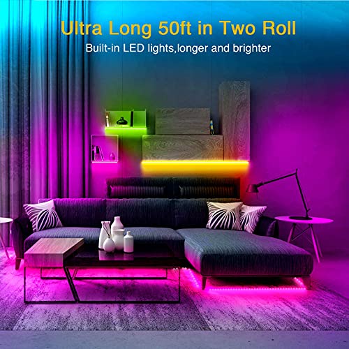 Volivo Smart RGB Led Strip Lights 2 Rolls of 25ft, App Controlled