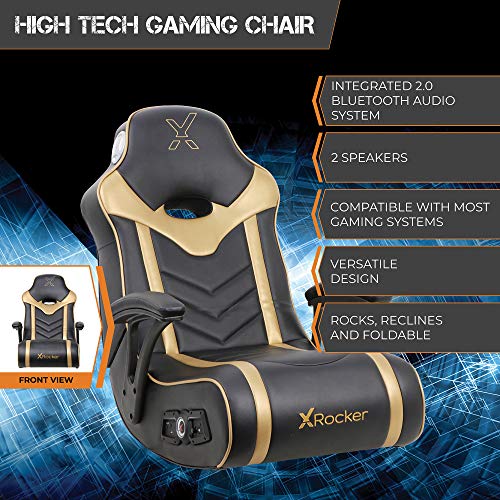 X Rocker 24K 2.1 BT Floor Rocker Gaming Chair, 36.2" x 20.8" x 31.5