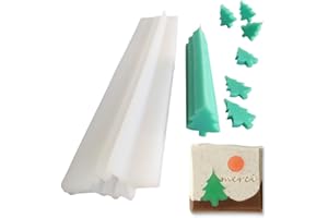 MOLDFUN 3D Christmas Tree Long Tube Silicone Mold Pine Tree Column Chocolate Candy Mold Handmade Candle Mold Embed Soap Making Supplies