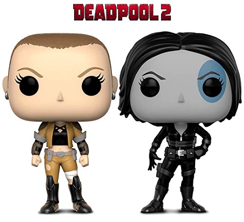 Made by Funko Funko Pop Marvel Deadpool Parody Negasonic and Domino Action Figure Bobble Heads