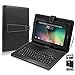TabSuit 10.1'' Tablet Folio Keyboard with Stand Universal PU Leather Case for Dragon Touch A1X/A1/R10X Tablet and more 10.1'' or 10'' Tablets