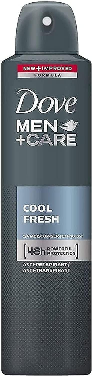 Dove Men+ Care Antiperspirant Body Spray, Cool Fresh, 250 ml (Pack of 1)