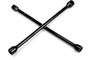 BIG RED T39232-1 Professional 16" Universal Heavy Duty 4-Way Cross Lug Wrench (11/16", 3/4", 13/16", 7/8") for Tire Changing 