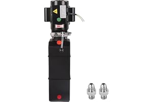 LCyindu 16 Quart 4 Gallon Hydraulic Pump 220-230V Hydraulic Power Unit Hydraulic Lift 3450 RPM 2HP Single Acting Electric Hydraulic Car Lift Pump Dump Trailer Pump for Car Lifting Platforms